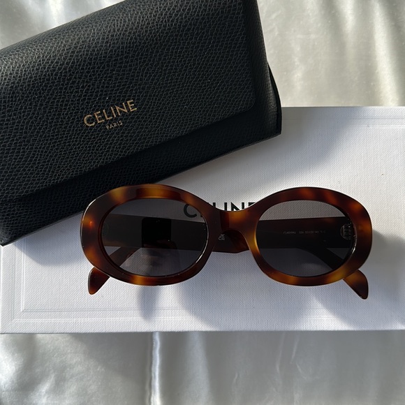 CELINE Triomphe Oval Sunglasses (Brand New) - Picture 1 of 6
